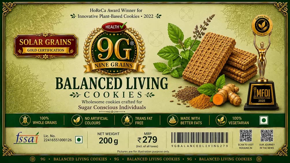 9G- Balanced Living Cookie - ( Solar Grains)