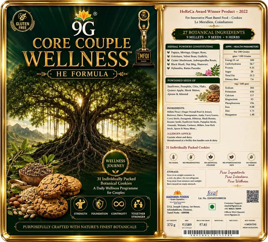 9G -Celestial Nutrition- Gents Vitality Cookies