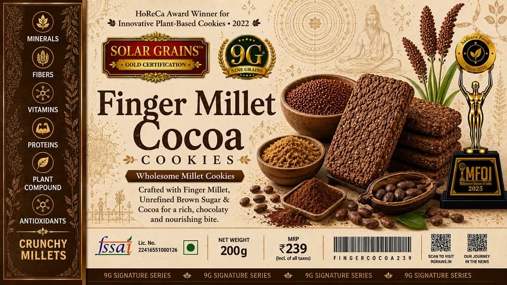 Finger Millet Chocolate Cookies