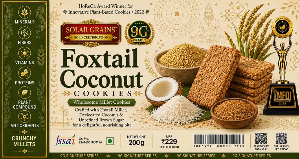 Foxtail Coconut Millet Cookies
